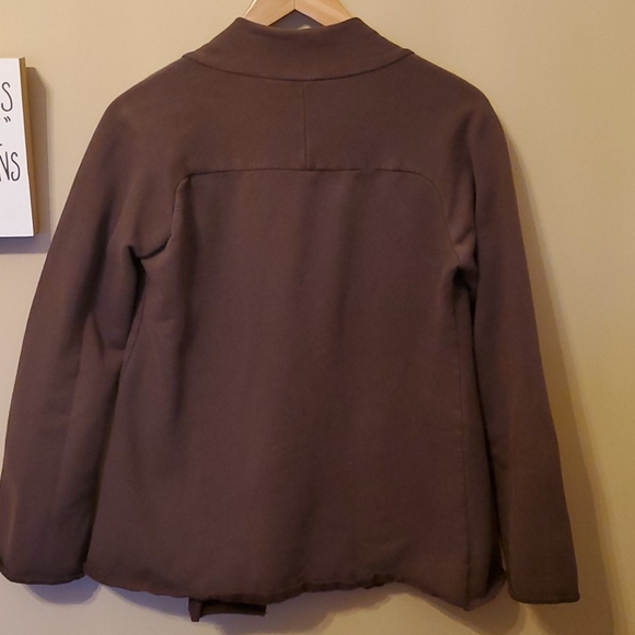 🪁2/$40 Luved Clothing Brown Open Front Sweatshirt - Picture 4 of 6